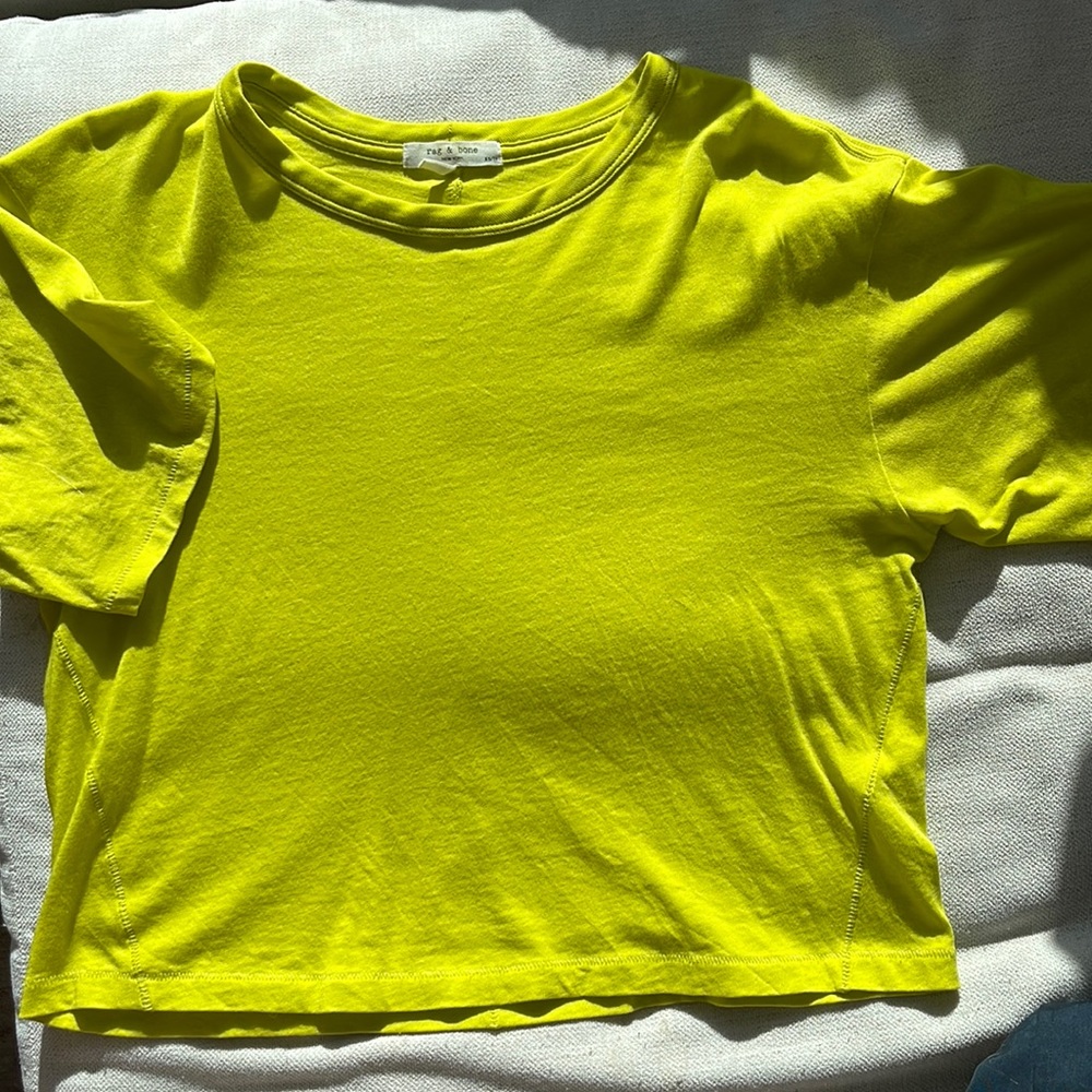 Rag & Bone Yellow Jersey Tee